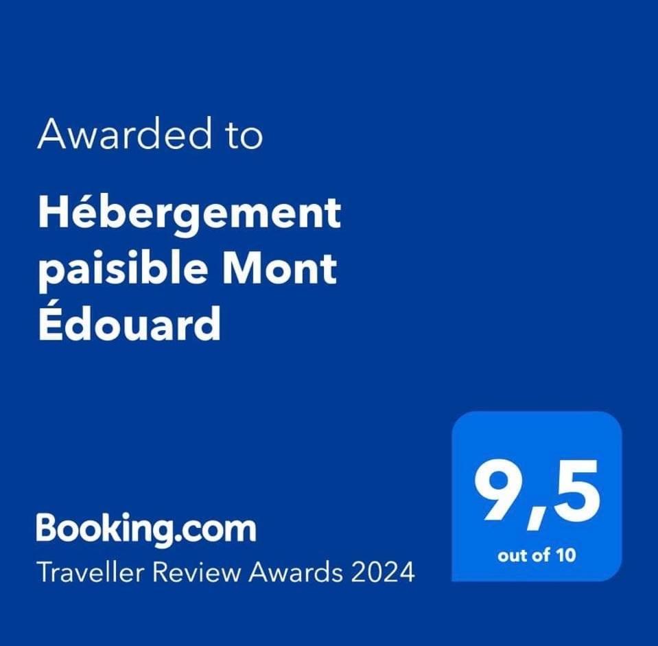 Appartement Mont Edouard, Hebergement Paisible A La Montagne LʼAnse-Saint-Jean Exterior foto